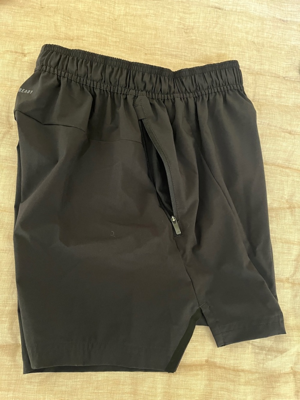 adidas Black Performance Running Shorts with Reflective Logo - Picture 4 of 7